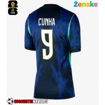 Ženske Nogometnih dresov Brazilija Matheus Cunha #9 Gostujoči SP 2026 Kratki rokavi
